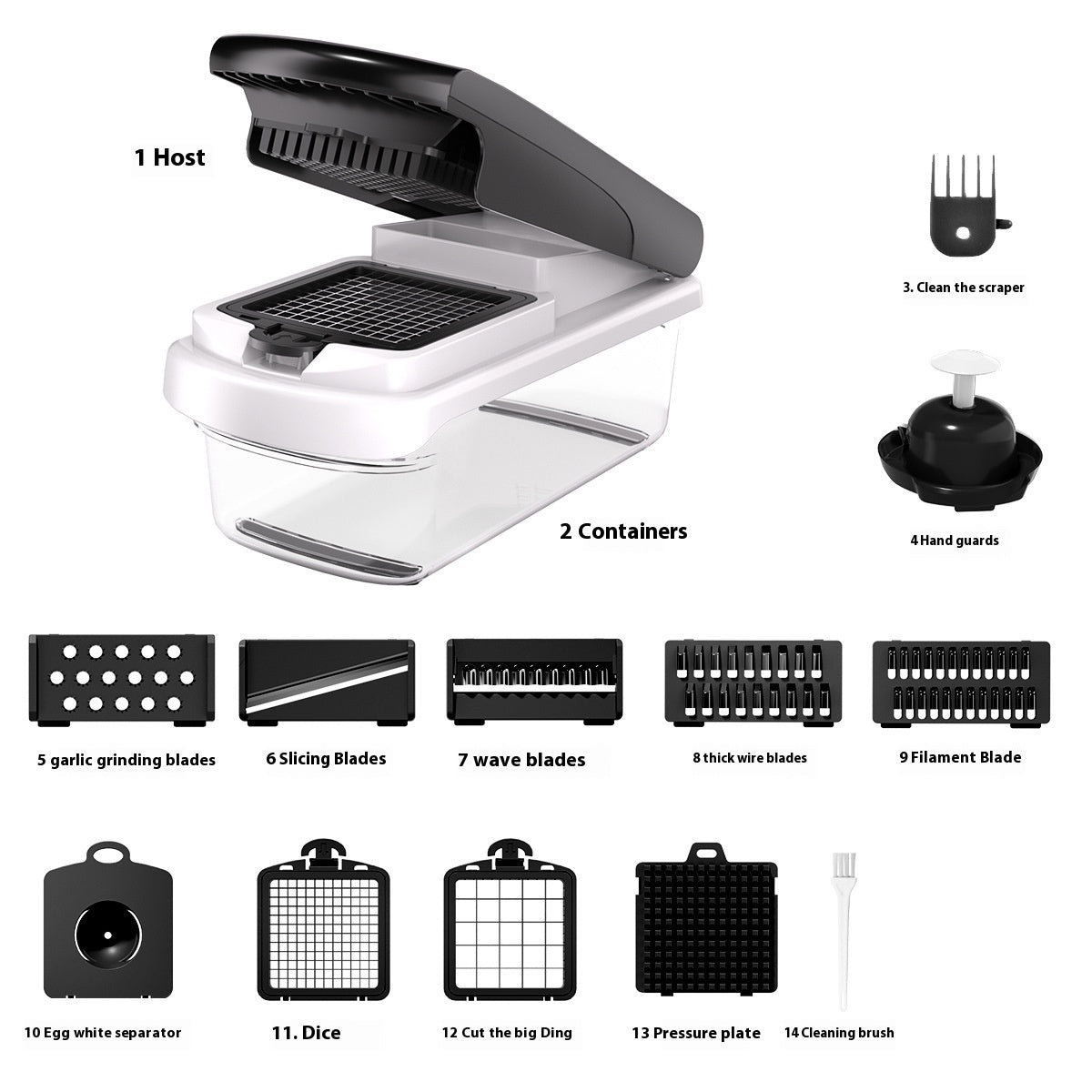 15-in-1 Vegetable Cutter – Chop & Slice in Seconds