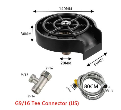 Glass Rinser for Sink – High-Pressure Cup Washer Tool