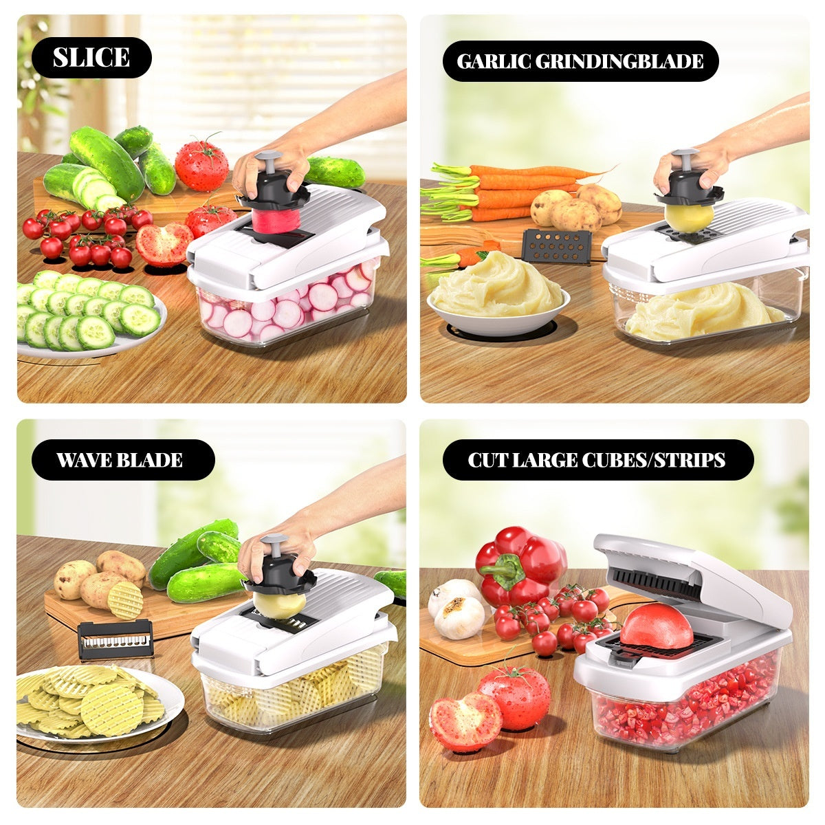 15-in-1 Vegetable Cutter – Chop & Slice in Seconds