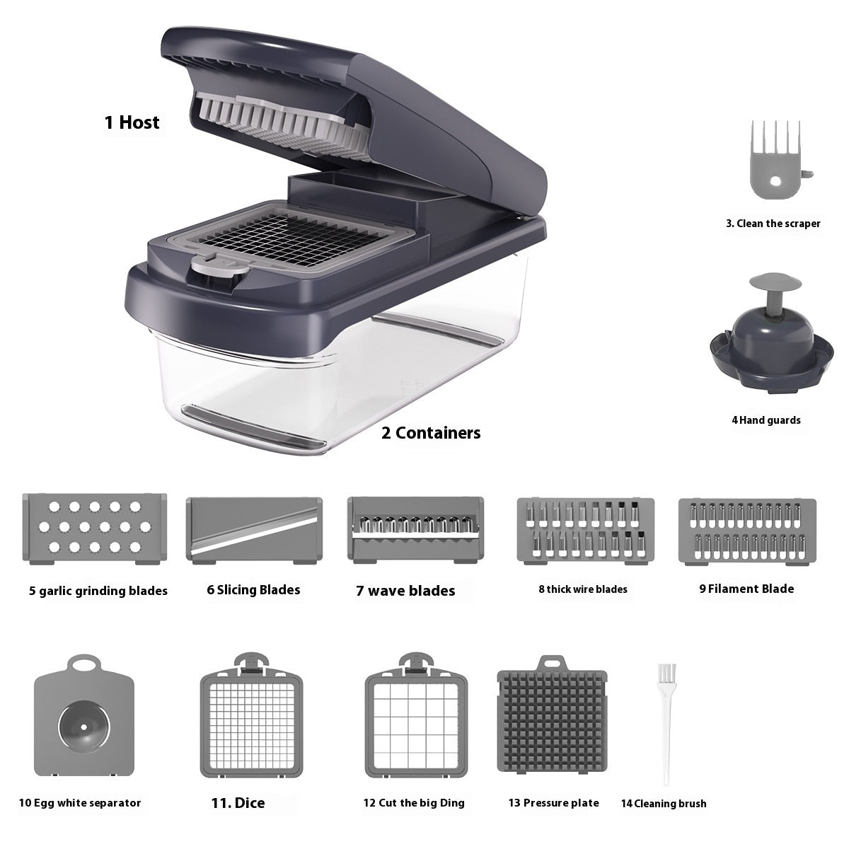 15-in-1 Vegetable Cutter – Chop & Slice in Seconds