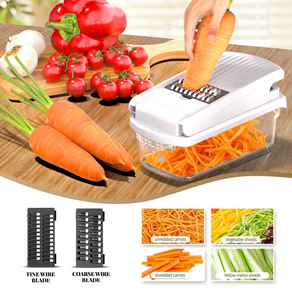15-in-1 Vegetable Cutter – Chop & Slice in Seconds